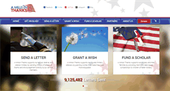 Desktop Screenshot of amillionthanks.org